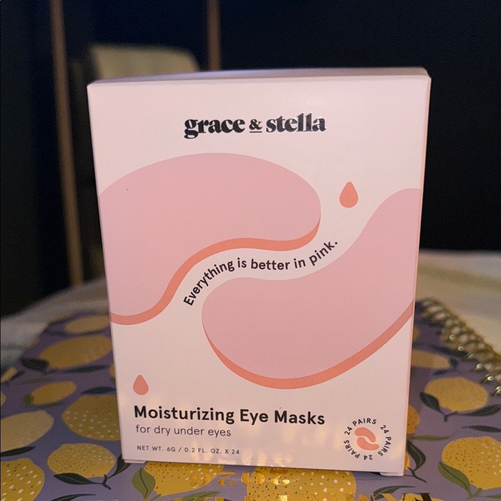 Grace & Stella Pink Eye Masks with Peptides